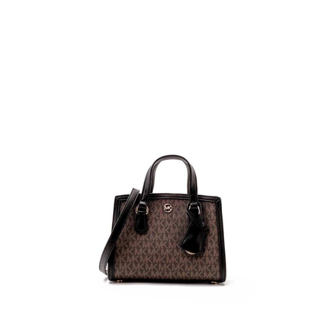 MICHAEL KORS Chantal XS Monogram Top Handle Crossbody Bag